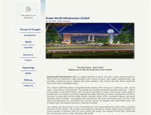 Tablet Screenshot of dreamworldinfra.com